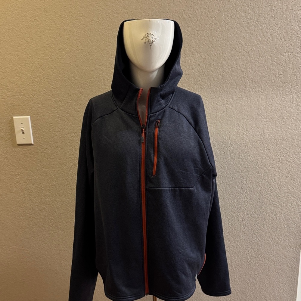 L.L. Bean‎ Men's Black and orange Hooded Jacket size extra large